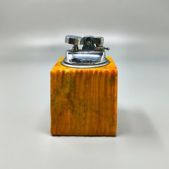 Image 1 of Ensemble à fumer en albâtre italien de style moderne du milieu du siècle, signé Romano Bianchi, années 1960