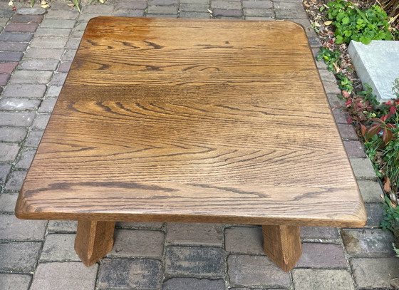 Midcentury Brutalismus Couchtisch – Couchtische, Holz (photo 4 of 9)