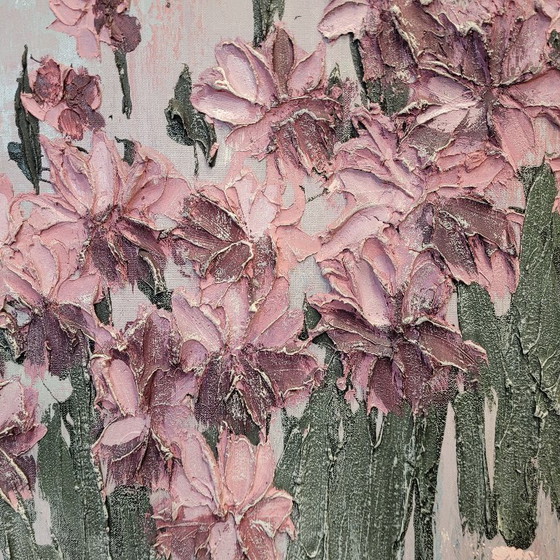 Image 1 of „Stillleben mit Schwertlilien“, Stephen Kaye, Zeitgenössisch, spätes 20. Jahrhundert – Vereinigte Staaten