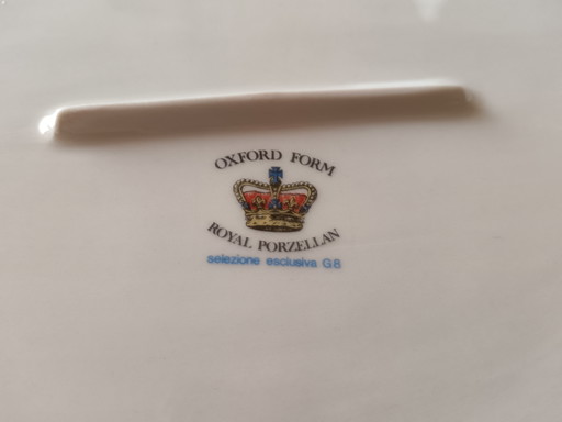 Servierschale aus Porzellan in Oxford-Form von Royal Porzellan – 1970er Jahre