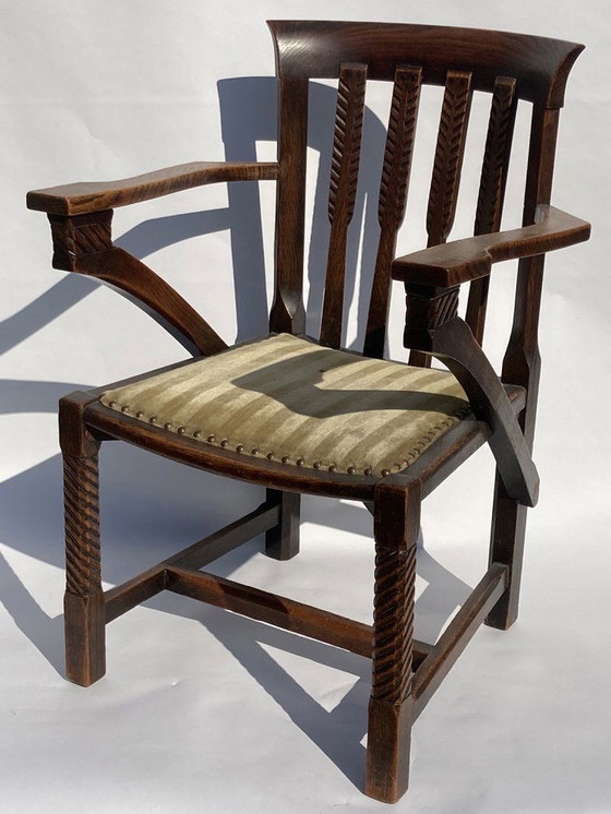 Image 1 of British Arts And Crafts Or Art Deco Chair