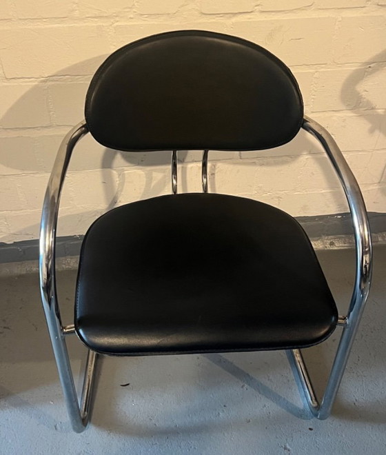 Image 1 of Set of 11 vintage cantilever chairs by Effezeta (attributed) – Italian Bauhaus design (1980s)