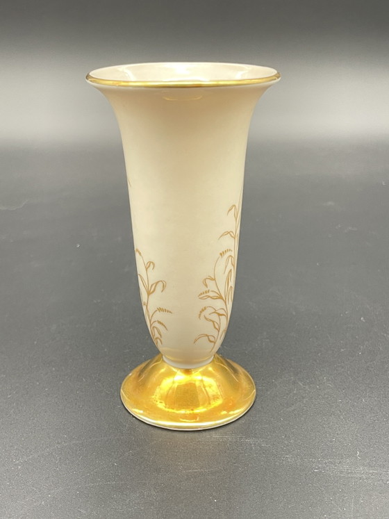 Kerafina Bavaria Vaso in Porcellana con Decoro Dorato, Vintage – Vasi, Porcelain (photo 2 of 7)