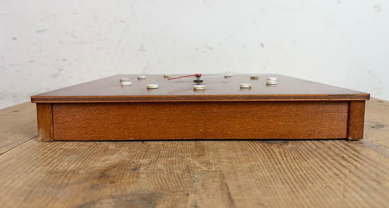 Image 1 of Vintage Brown Wooden Wall Clock from Seiko, 1980s