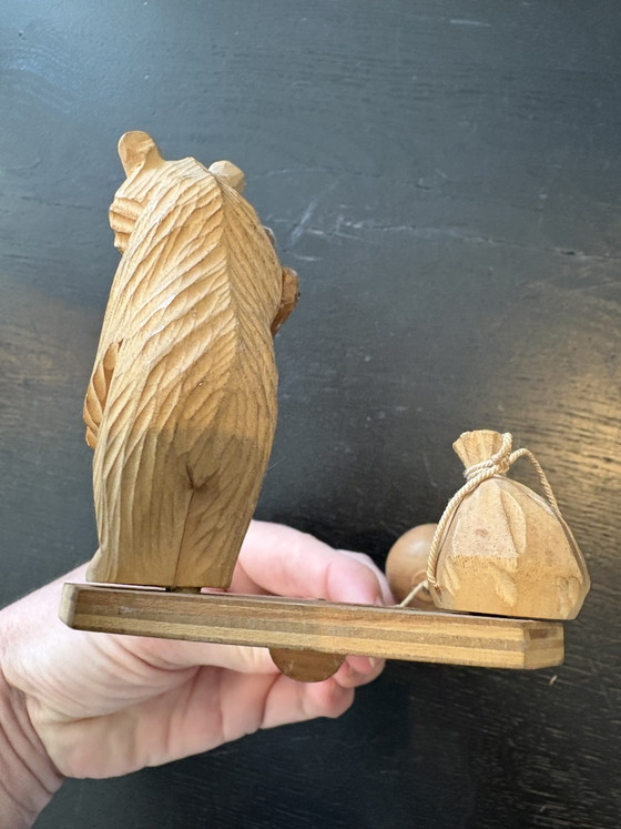 Image 1 of 2 antieke handgesculpteerde speelgoedberen USSR