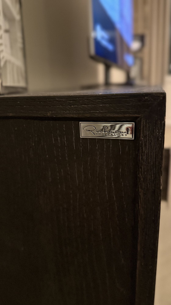 Image 1 of Richmond Interiors TV-dressoir Blackbone – zilver