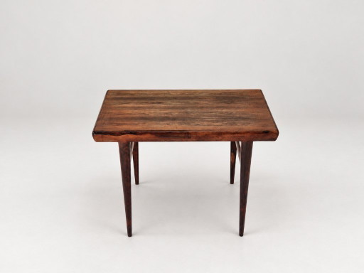 Bijzettafel in palissanderhout van Johannes Andersen, CFC Silkeborg, Denemarken, jaren 60