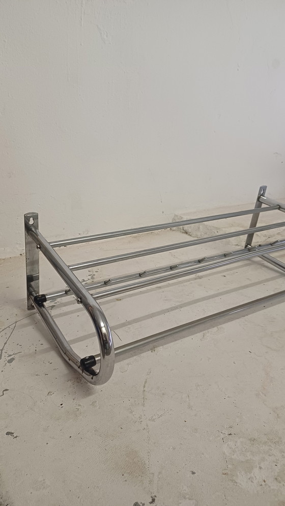 Image 1 of Chrome coat rack