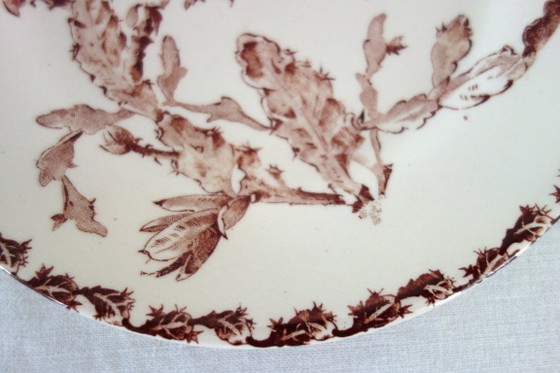 Image 1 of 11 platos Gien, diseño Cactus, circa 1900