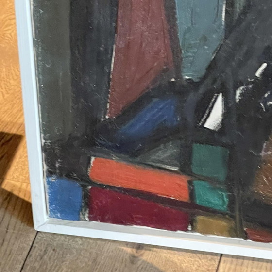 Ferdinand Vonck, Composition abstraite, Huile sur toile, Années 1950 – Peintures et dessins (photo 11 of 15)