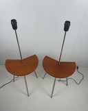 2 x Starck x Anne Nilsson vintage bedside tables with lighting/side tables