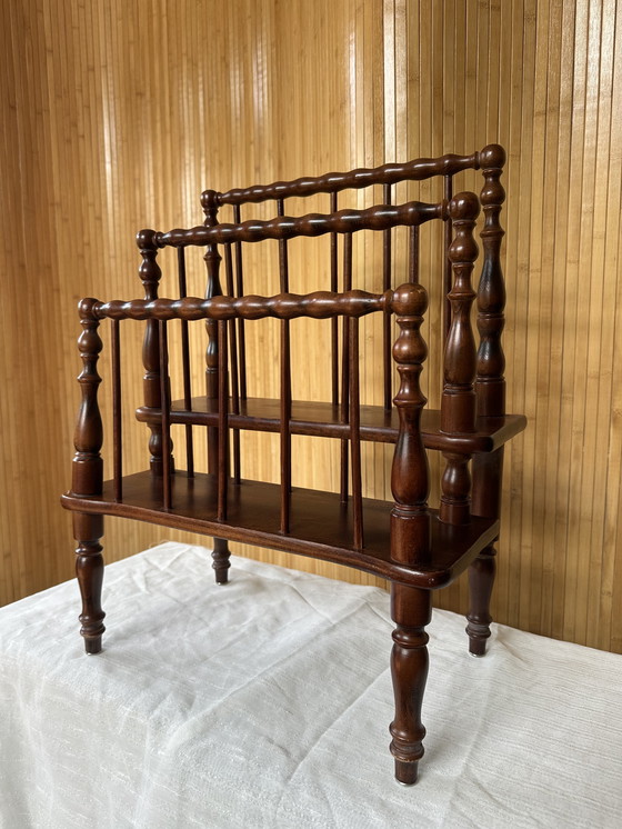 Image 1 of Wooden magazine rack / Canterbury