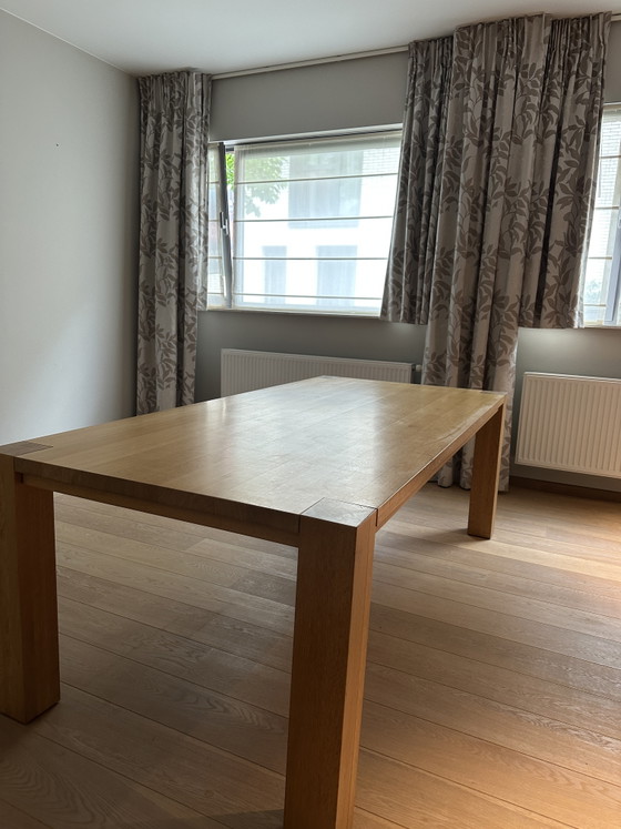 Image 1 of Modern Oak table 220cm x 105cm and 77cm high