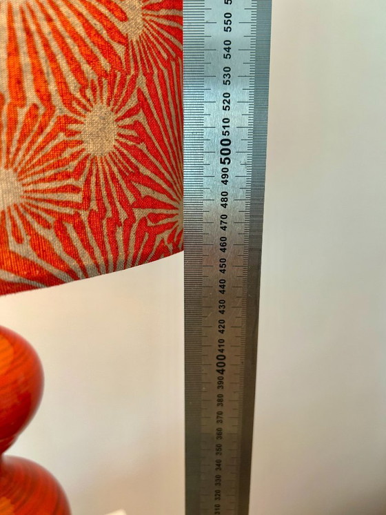 Image 1 of Kaiser Leuchten: Mid-Century Bubble Lampe in feurigem Rot