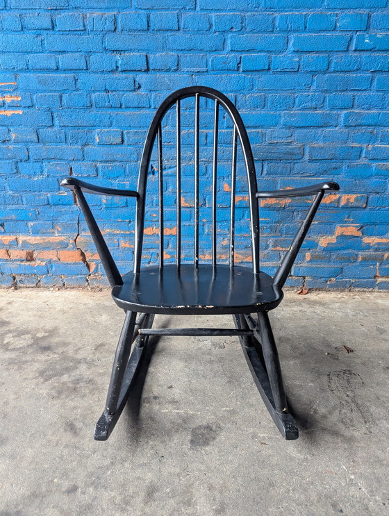 Image 1 of Sedia a dondolo Ercol Quacker / modello 428