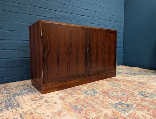 Mueble LP vintage de palisandro, Kai Winding para P. Jeppesen Mobelfabrik, década de 1960