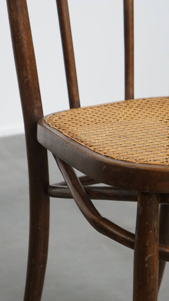 Image 1 of Bistrostuhl im Thonet-Stil mit Geflechtsitz