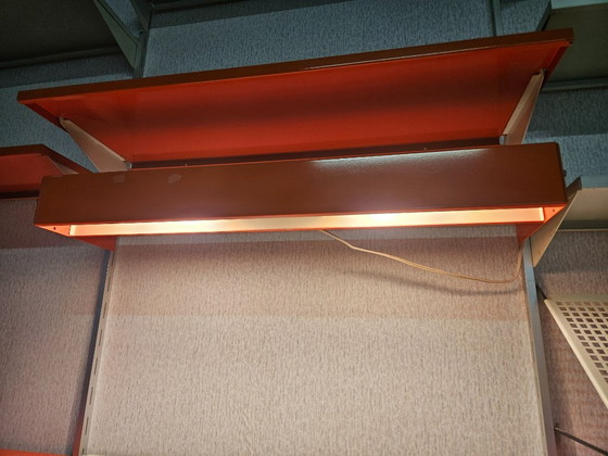 Zeldzaam Groot Pilastro Wandsysteem (Tjerk Reijenga) – Jaren 60 – Oranje/Wit – Prachtige Opstelling (photo 8 of 15)