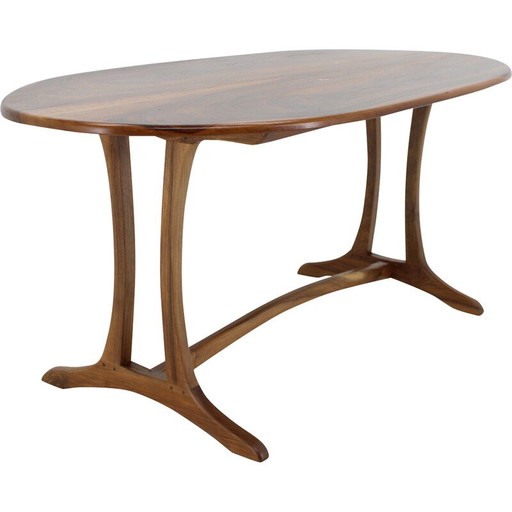 Vintage walnut dining table by William Pagden