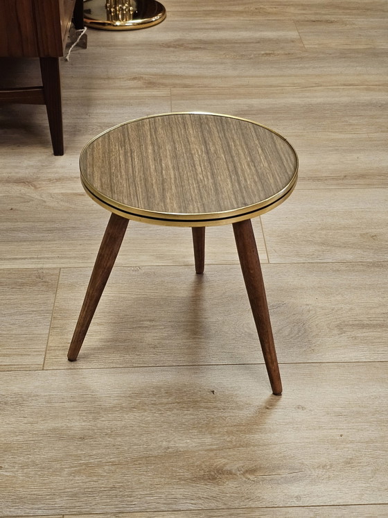 Table d'appoint Ronde Vintage pour Plantes – Vases, Wood (photo 3 of 8)