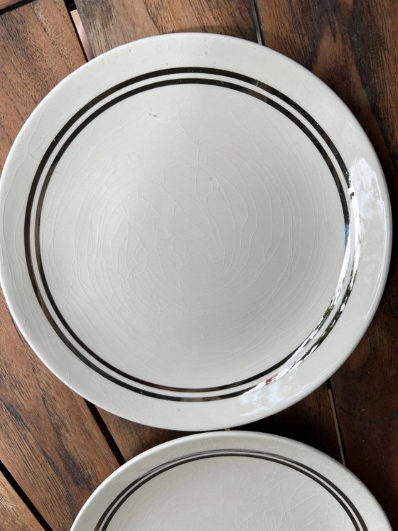 5 vintage Gien dessertborden, model 4607 – Servies, Porselein (photo 11 of 14)