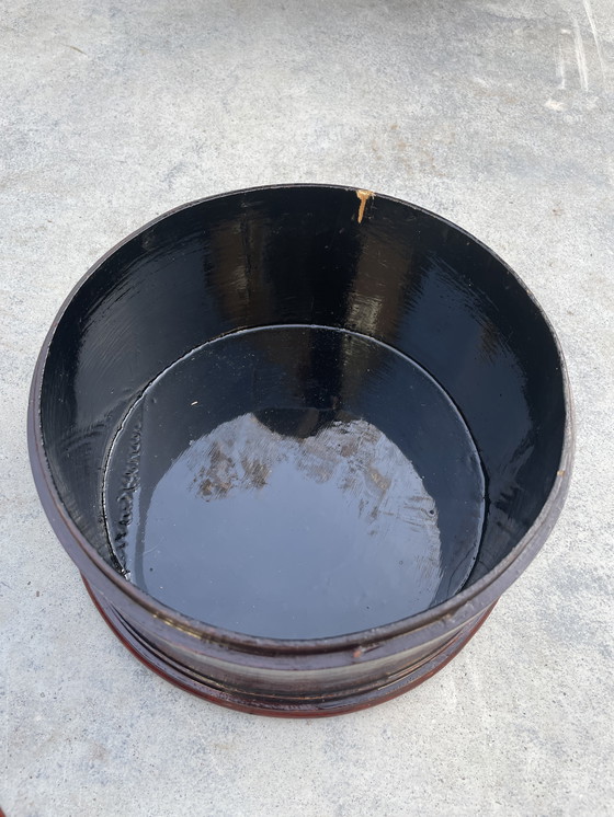 Image 1 of Juego de 3 sombrereras antiguas de laca japonesa