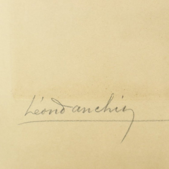 Image 1 of Large Color Lithograph Leon Danchin