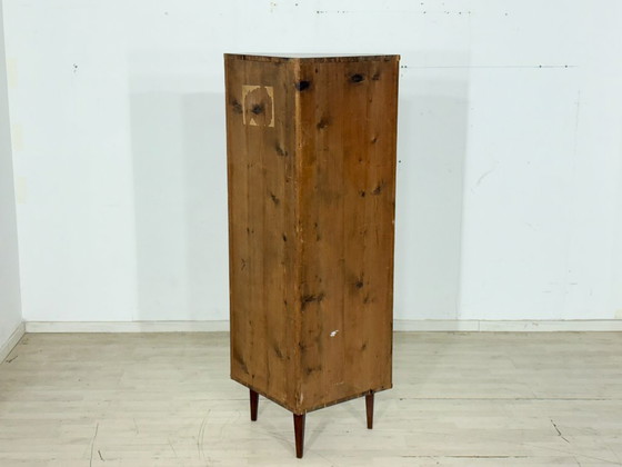 Image 1 of Vintage hoekkast uit de jaren 60 | Teakhouten vitrinekast | Woonkamerkast