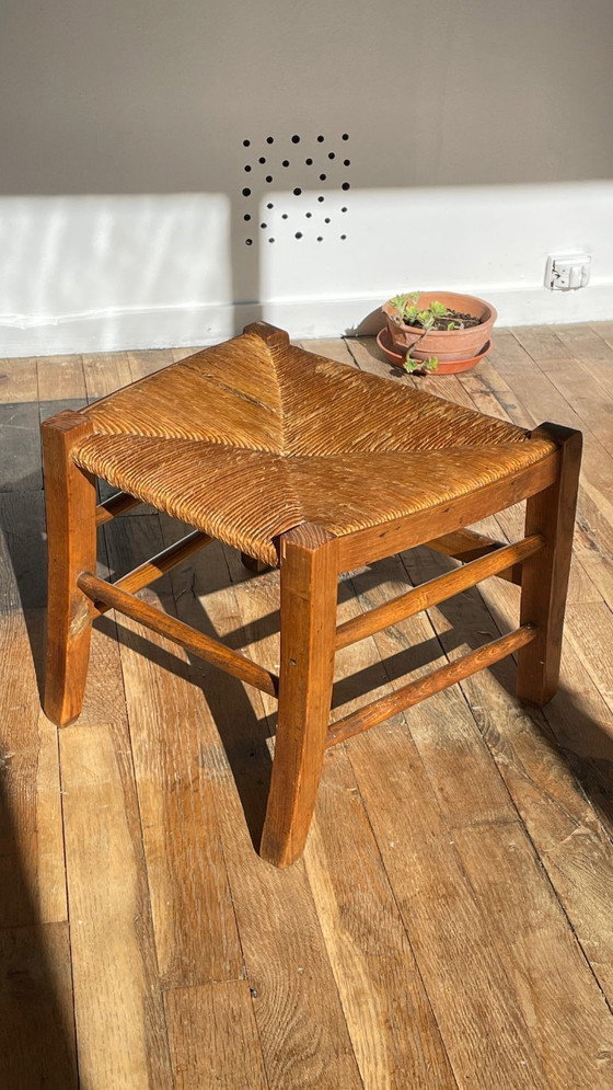 Image 1 of Tabouret paille esprit campagne