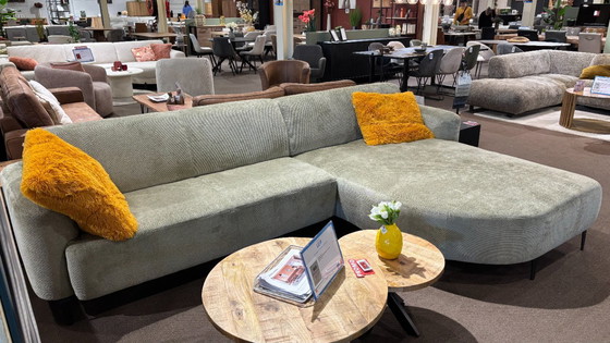 Image 1 of Leif Sofa – Braun/Beige Stoff – Neu in Originalverpackung