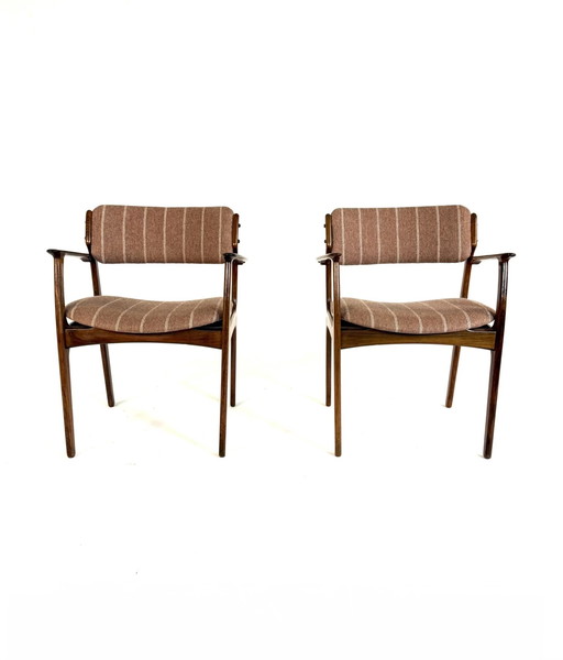 Set of 2 dining chairs model 50, Erik Buch '70