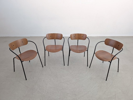 Image 1 of Set van 4 & Tradition Pavilion AV2 stoelen Frost Product fauteuil