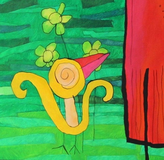 Image 1 of Paul Megens large painting 'The Phnom Penh bridge eater'