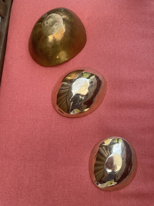 3 Koperen Schalen