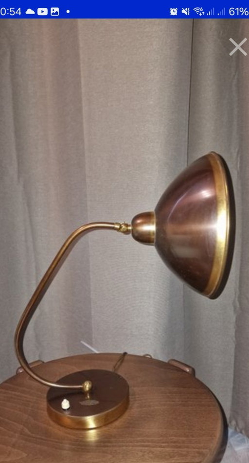 1930' Brass desk lamp