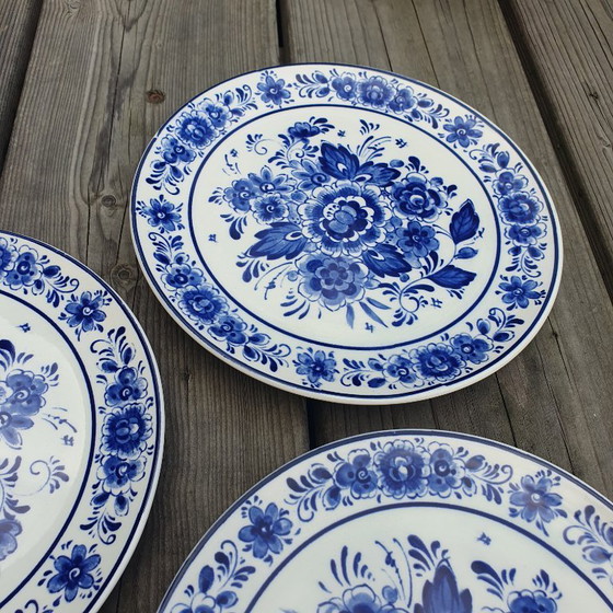 Image 1 of Echte Delfts Blauwe wandborden 3 stuks uit 1950