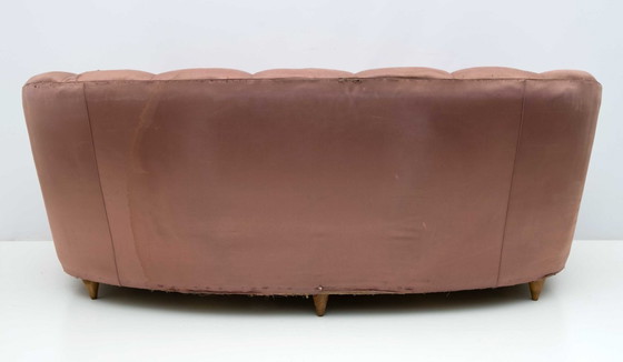 Image 1 of Gio Ponti Sofá curvo italiano moderno de mediados de siglo "Casa e Giardino" 1936