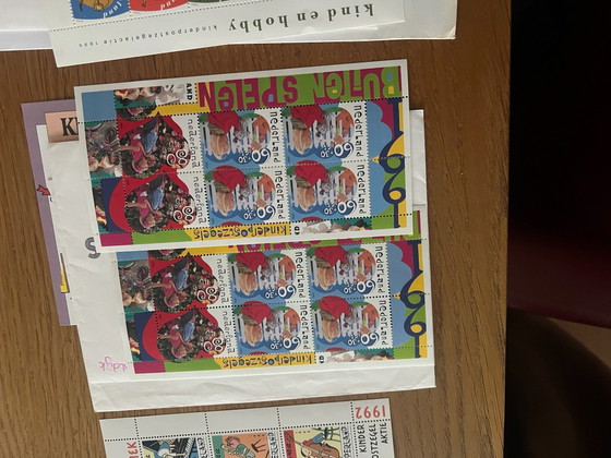 Francobolli per bambini 1986-2024, quasi tutti 2 fogli all'anno, Litografie e stampe, Carta, Multicolore (foto 6 di 15)