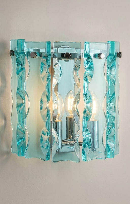 Paar seltener Vintage-Wandleuchten Zero Quattro Art (Italien, 1970er Jahre) im Fontana Arte-Stil