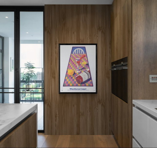 Campari – 1992 – Poster pubblicitario vintage originale di Milton Glaser – Pop Art – 89x66/27 cm Trapezio