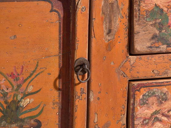 Credenza bassa laccata antica in legno di olmo – Cina, circa 1900 – Credenze con vetrina, Iron, Brass (photo 15 of 40)