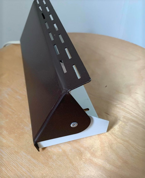 Image 1 of 1970s bedside lamp – dark brown vintage design with rotating shade