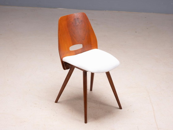 Set of 4 Vintage Chairs Tatra Pravenec “Gentleman” Mid-20th Century, Czechoslovakia, 81 × 39 × 40 cm (photo 4 of 8)