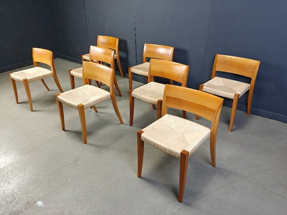 Image 1 of Ticino Esszimmerstühle von Bruno Reichlin für Molteni, 1990er Jahre