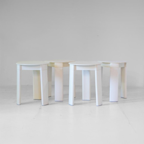 Image 1 of 1x Italian Space Age Plastic Stools by Olaf von Bohr for Gedy, set of four
