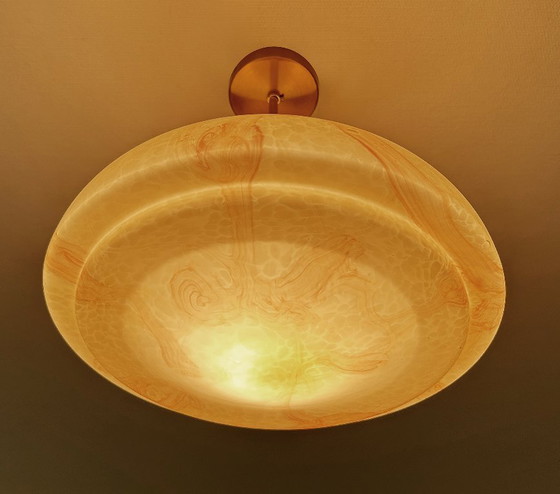 Image 1 of Lampe pendante en verre Art Déco