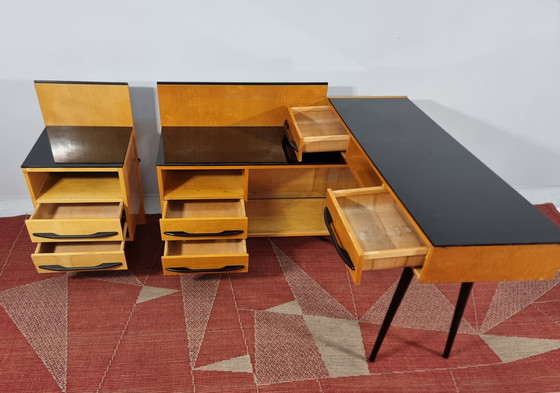 Image 1 of Desk by Mojmir Pozar for Up Závody, 1960s, Set of 2
