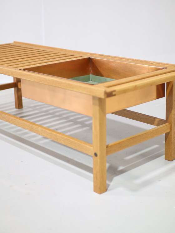 Image 1 of Bench with planter Yngve Ekström vintage Swedish