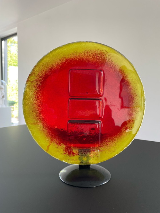 Image 1 of 1960's glassculptuur Brandende Zon