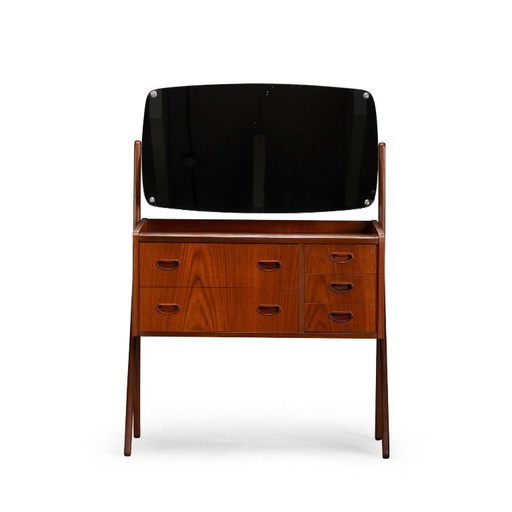 Deens design kaptafel in teak by AG Spejl Kobberbeskyttet, 1960s